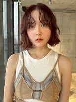スクリーンギンザメゾン 銀座(SCREEN GINZA MAISON.) ミルクティーブロンド/ダークブルー/デジタルパーマ/銀座