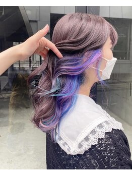 ガーデン ジングウマエ(GARDEN jingumae)の写真/旬のデザインカラーを楽しむサロン♪ユニコーンカラーやインナーカラーで自分らしいスタイルを表現。
