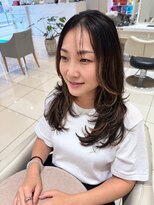 アッシュ 武蔵小金井店(Ash)&nbsp;＼武蔵小金井/白髪ぼかし/大人レイヤー/抜きっぱなし/40代／
