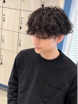 アース 郡山コスモス通り店(HAIR&MAKE EARTH) メンズマッシュパーマ×無造作束感ヘア