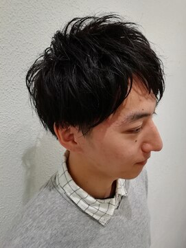 アッシュ 元住吉店(Ash) ナチュラルなツーブロックスタイル