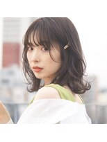 アトリエ フェム(atelier.fem)&nbsp;atelier.fem　透け感グレージュ×ミディアム