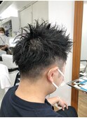 MEN'S HAIR &nbsp;センターパート　ツイストスパイラル　韓国マッシュ