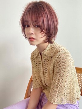 トップヘアー スパアンドリラクゼーション 安城(spa&relaxation) ショートウルフピンクヘアー
