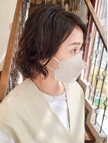 ヘアモード カクテル&nbsp;ミディアムパーマ×カット　【ニシヤマ　ミホ】