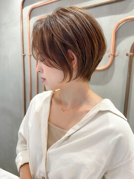 ロンド エスポワール 錦糸町(Lond espoir) 【武井俊樹】小顔前髪　ショートヘア　　ピンクベージュ 錦糸町