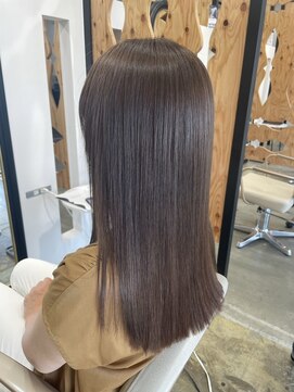 サンタフェ 岐阜島店(Santa'Fe) Santa'Fe式脱白髪染め白髪ぼかしカラー/ロング