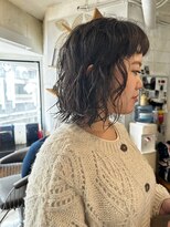 ア セカンド 清藤美容室第弐號(a sekand)&nbsp;ボブのウェーブパーマスタイル