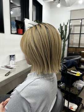 ヘアーサロン ヴィアルス 松原店(hair salon VIARS) 外ハネボブ！！ブロンドカラー