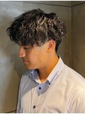 ツイストパーマ　束感ショート　ツーブロック【札幌】