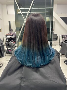 アライブ キチジョウジ(ALIVE Kichijoji) 【ALIVE吉祥寺】ターコイズブルーグラデーションカラー