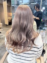 ミルクティーグレージュカラーアッシュグレーベージュカラーボブ