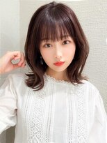 アフロート エル 錦糸町(AFLOAT L)&nbsp;30代大人かわいい外ハネミディアム × ミルクティーベージュ