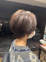 ハピネス クローバー 八木店(Happiness CLOVER)&nbsp;マッシュショート　脱白髪染め　30代40代50代60代　グレージュ