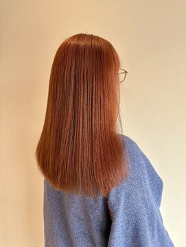 ケークリエイティブコード(K creative COrDE) ツヤ映えオレンジブラウンロング