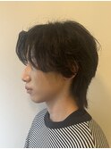 【メンズ】センターパートウルフ