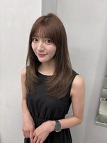 プリアバイポプルス 渋谷(pria by popls)&nbsp;ミディアムレイヤーハッシュカット顔周りレイヤーカット韓国ヘア