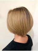 【高田馬場/aoba】ハイライト、ハイトーン セレブショートボブ