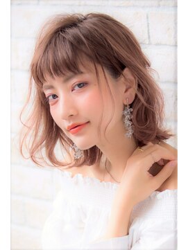 ソア 武蔵小杉(SOAR) 大人かわいい無造作カールとデザインカラー小顔ボブディ