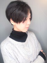 ラウンジ モリオ イケブクロ(Lounge MORIO Ikebukuro) 【morio池袋】大人かわいい黒髪前下がり小顔ショート