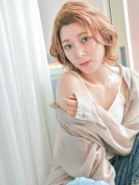 イリーブ(elieve) ショートボブ・ボブで愛され柔らかシアベージュカラー