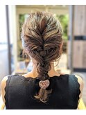 20代,30代,40代似合う小顔ヘアアレンジ/二次会ブライダル花嫁