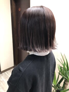 ルフテ(LOFTE) 切りっぱなしボブ/ラベンダーカラー☆