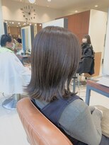 柔らかオリーブグレージュ ☆ Aujuaで美髪ケア