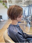《30代40代》白髪ぼかしハイライト×前下がりボブ【イケダ】
