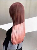ピンク艶髪_ミニウルフテラコッタくすみネビージュ_ba361551