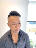 スキンフェード スパイラルパーマ barberスタイル