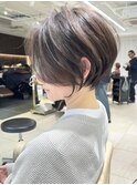 前下がりショート/前髪なし/原宿/30代/40代【橋本】