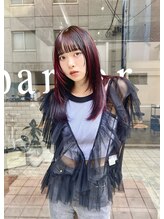 パーカー(parker) レイヤーカット　セクションカラー