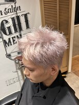 エイトメン 池袋東口店(EIGHT MEN)&nbsp;ホワイトカラー×スパイキーショート