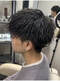 メンズマッシュ　ツイストスパイラルパーマ