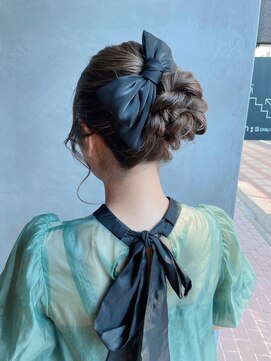 エンス 新潟駅(en:s) △リボンパーティーアレンジ/新潟ヘアアレンジ