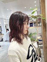 シアン 矢場町店(CYAN.)&nbsp;夏にかけたパーマを活かしてボルドーカラー！