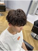 波巻きパーマ無造作