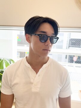 ロル キョウト(L'or Kyoto) 刈り上げセンターパート×フェザーパーマ×韓国マッシュ