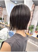 ボブ 切りっぱなし ナチュラルレイヤーボブ 20代30代40代50代