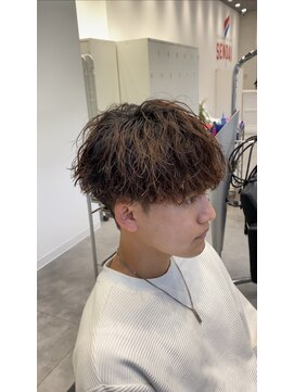 オーシャントーキョー 仙台(OCEAN TOKYO) ツイストスパイラルマッシュ刈り上げツーブロックメンズパーマ