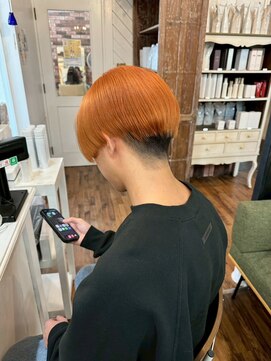 ユイマァル 倉敷店(YUIMARL) ブリーチダブルカラー×オレンジカラー