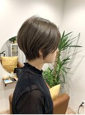 ★大人奥行きショート/赤み消しカラー/髪質改善