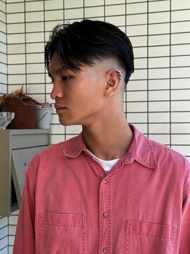 スウェル 柏店(Swell) #MEN’S HAIR#サーフカール#刈り上げセンターパート#フェード