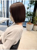 丸み/ボブ/ミニボブ/切りっぱなしボブ/20代30代/縮毛/髪質改善