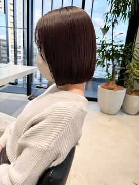 エレン 向ヶ丘遊園 登戸(ELEN) 丸み/ボブ/ミニボブ/切りっぱなしボブ/20代30代/縮毛/髪質改善