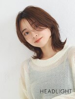 フローレス バイ ヘッドライト 川崎店(hair flores by HEADLIGHT)&nbsp;小顔顔周りミディアムレイヤー#シャギーウルフ#ダークアッシュ