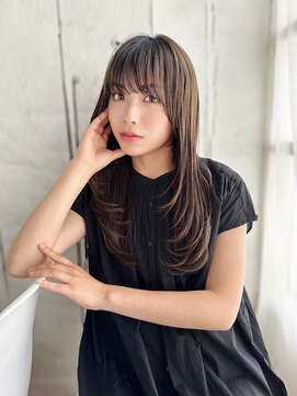 ラピス 新宿店(Lapis) 《30代～大人透明感》白髪ぼかしハイライト＋艶カラー[新宿]