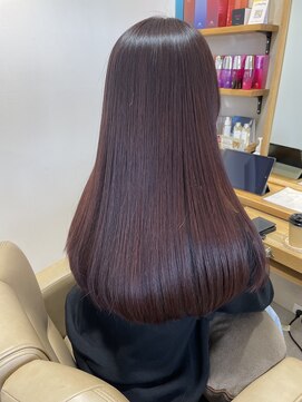 エマヘアープラス 下郡店(Emma Hair plus) pink brown color