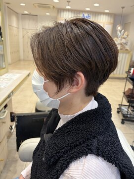 アッシュ 仙川店(Ash) 40代刈り上げショート前髪なしハンサムショートツーブロック